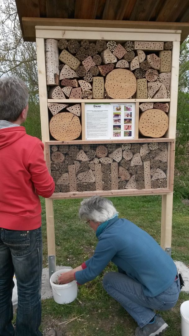 Bau eines Wildbienenhauses
